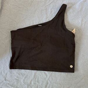 Harmony & Balance one-shoulder crop top (size M)